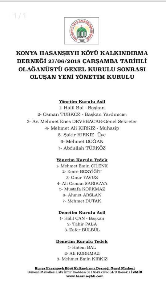 YENİ YÖNETİM KADROMUZ. 