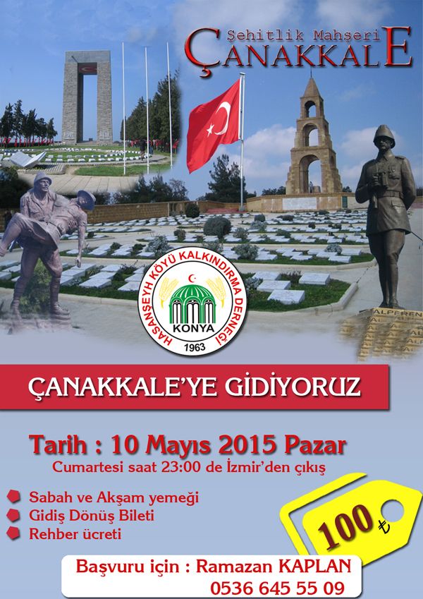 DERNEĞİMİZ ÇANAKKALE GEZİSİ DÜZENLİYOR 