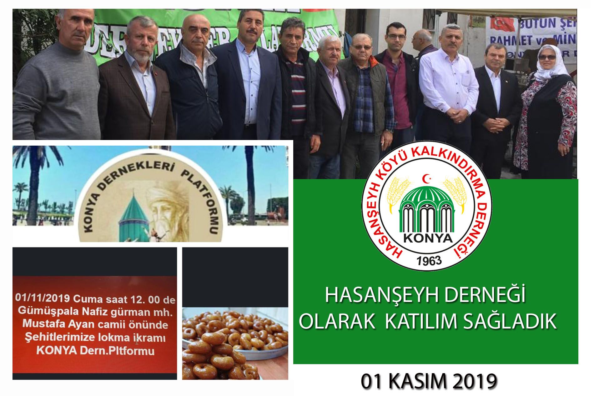 KONYA DERNEKLER PLATFORMU HAYRINA KATILDIK. 