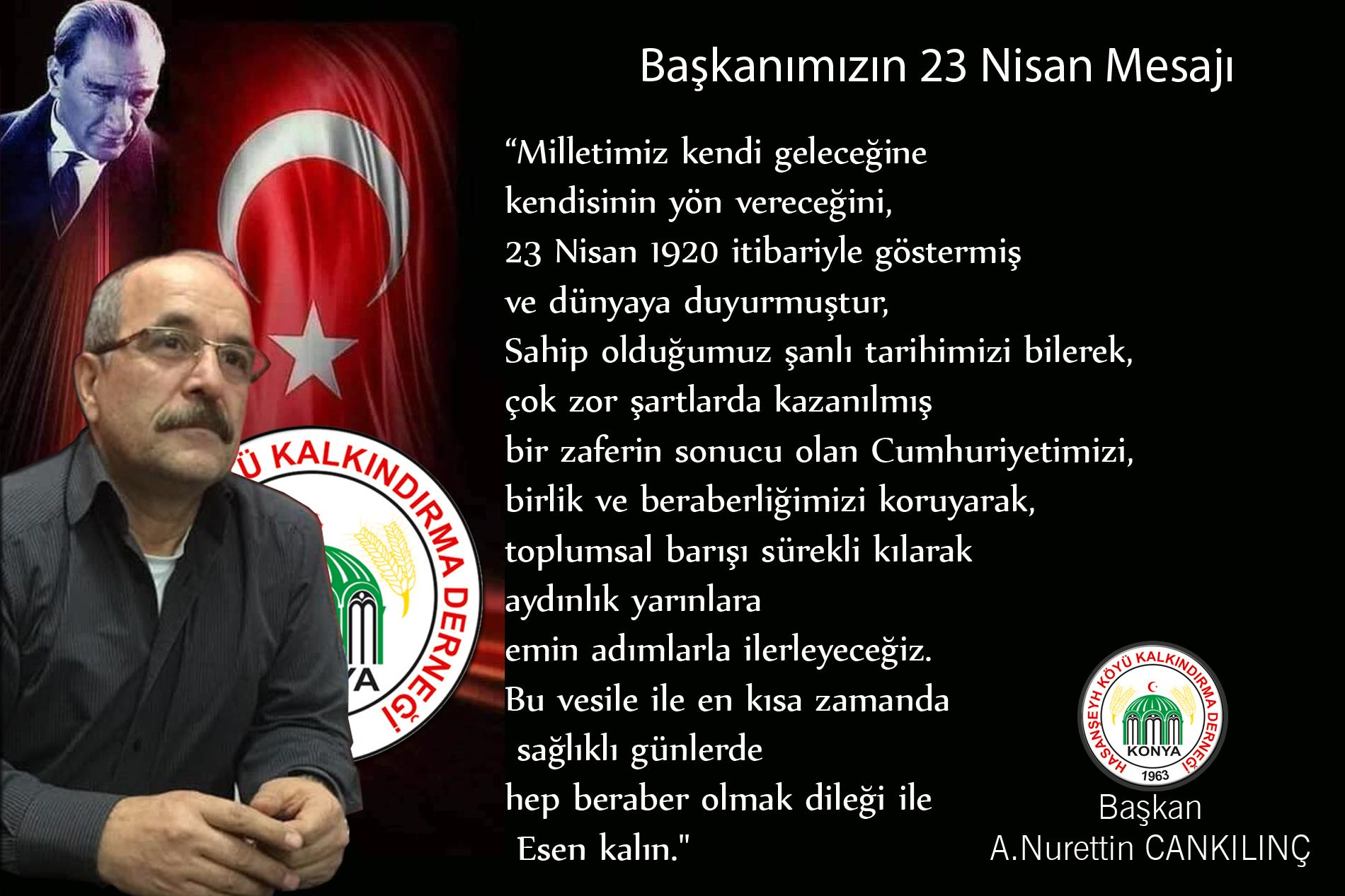 BAŞKANIMIZIN 23 NİSAN MESAJI 